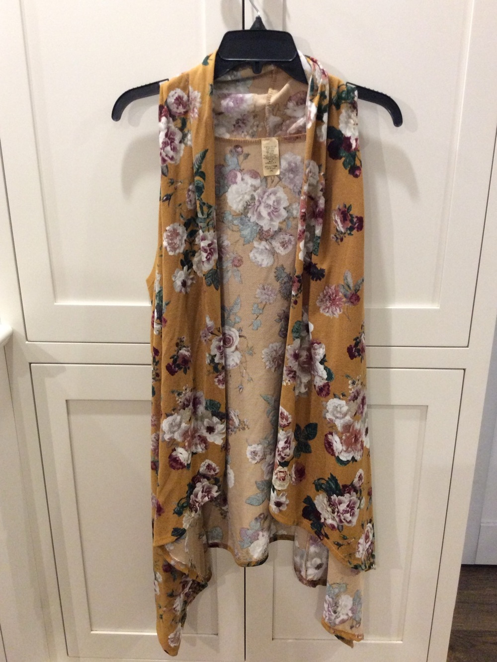 Floral Mustard Sleeveless Tunic
